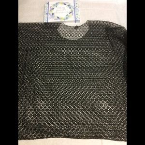 Mesh poncho top / swim coverup OSFM